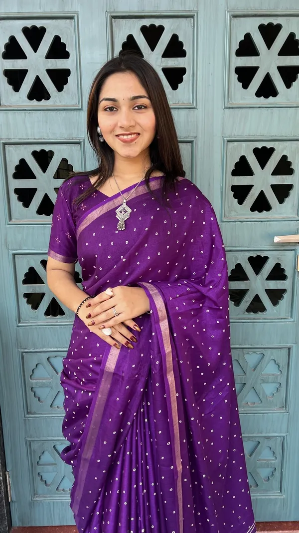 Purple_Cotton_Blend_Printed_Saree_For_Women