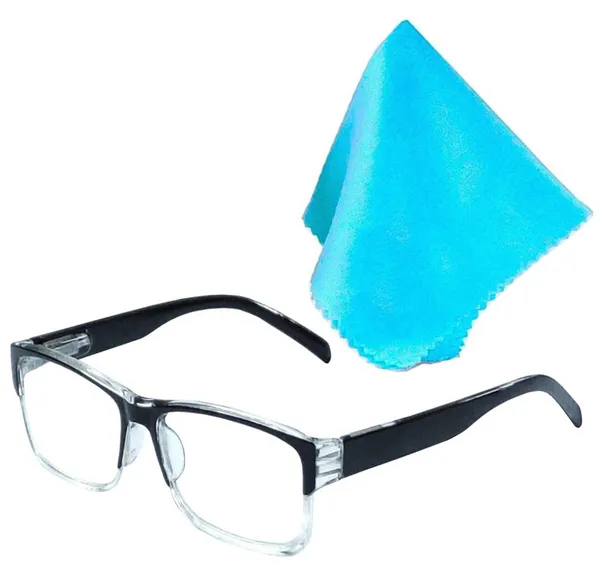 See_World_-_BLACK_Full_Rim_Frame_Reading_Eye_Glasses_With_Hard_Case_&_Cleaning_Cloth