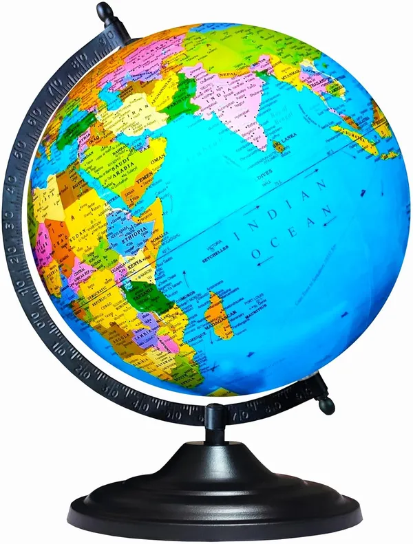 SEE_WORLD_-_Black_Metallic_Arc_Base_Globe_|_13_Inch_Height,_10_Inch_Diameter_(Big_Size)_|_Multicolor_Map,_Ocean_For_Kids_School_College_Home_Offices