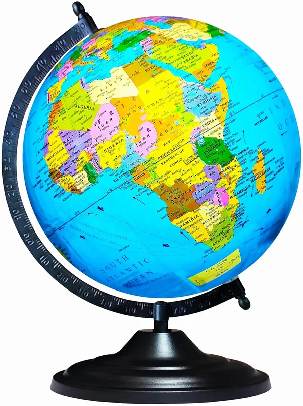 SEE_WORLD_-_Black_Metallic_Arc_Base_Globe_|_13_Inch_Height,_10_Inch_Diameter_(Big_Size)_|_Multicolor_Map,_Ocean_For_Kids_School_College_Home_Offices