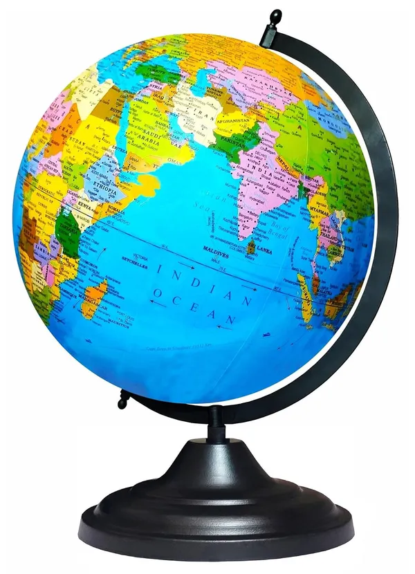 SEE_WORLD_-_Black_Metallic_Arc_Base_Globe_|_13_Inch_Height,_10_Inch_Diameter_(Big_Size)_|_Multicolor_Map,_Ocean_For_Kids_School_College_Home_Offices