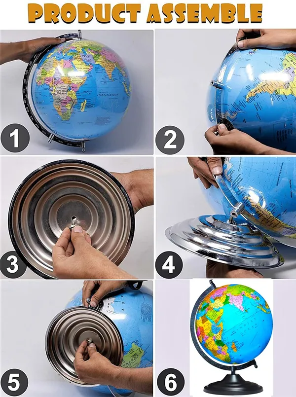 SEE_WORLD_-_Black_Metallic_Arc_Base_Globe_|_13_Inch_Height,_10_Inch_Diameter_(Big_Size)_|_Multicolor_Map,_Ocean_For_Kids_School_College_Home_Offices