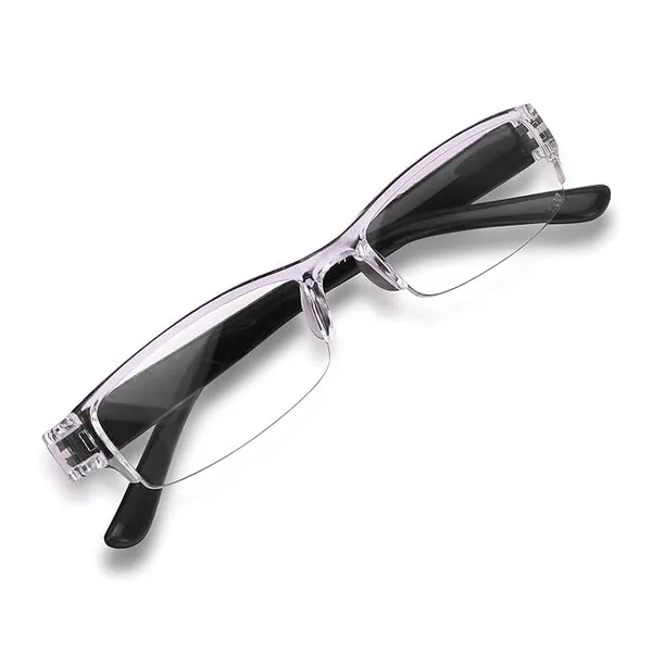 See_World_-_BLACK_Half_Rim_Transparent_Frame,_Reading_Eyeglasses_With_Transparent_Case_And_Cleaning_Cloth