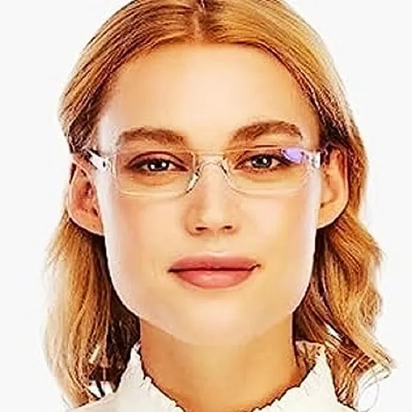 See_World_-_BLACK_Half_Rim_Transparent_Frame,_Reading_Eyeglasses_With_Transparent_Case_And_Cleaning_Cloth