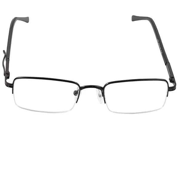 See_World_-_BLACK_Half_Rim_Metal_Frame_With_Pen_Clip_Spring_Hinges_Reading_Eye_Glasses_With_Eye_Protection,_Soft_Cover,_Cleaning_Spray,_Cleaning_Cloth_&_Dori