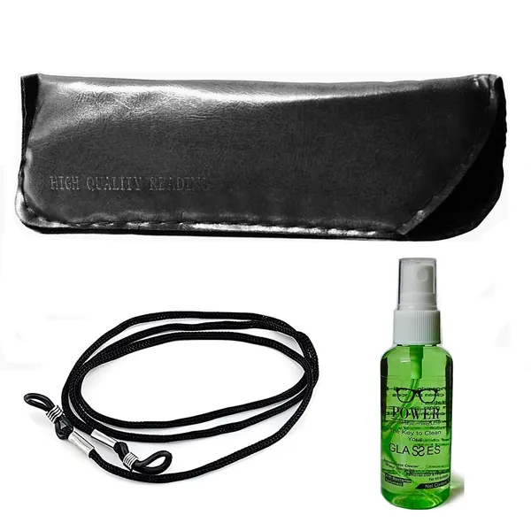 See_World_-_BLACK_Rimless_Thin_Metal_Frame_Reading_Eyeglasses_With_Soft_Cover,_Lens_Cleaning_Spray,_Cleaning_Cloth_&_Hanging_Dori