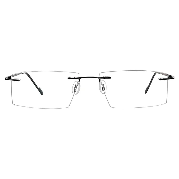 See_World_-_BLACK_Rimless_Thin_Metal_Frame_Reading_Eyeglasses_With_Soft_Cover,_Lens_Cleaning_Spray,_Cleaning_Cloth_&_Hanging_Dori