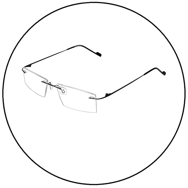 See_World_-_BLACK_Rimless_Thin_Metal_Frame_Reading_Eyeglasses_With_Soft_Cover,_Lens_Cleaning_Spray,_Cleaning_Cloth_&_Hanging_Dori