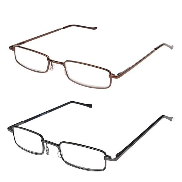 See_World_-_Brown_and_Grey_(Combo)_Full_Rim_Metal_Frames_With_Pen_Type_Metal_Cases_Reading_Eye_Glasses_With_Cleaning_Cloth_(Pack_Of_2)