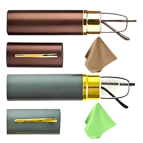 See_World_-_Brown_and_Grey_(Combo)_Full_Rim_Metal_Frames_With_Pen_Type_Metal_Cases_Reading_Eye_Glasses_With_Cleaning_Cloth_(Pack_Of_2)