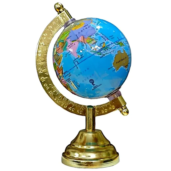 SEE_WORLD_-_Golden_Globe_Metallic_Decorative_|_6.5_Inch_Height,_3_Inch_Diameter_|_Multicolor_Map,_Blue_Ocean,_Showpiece_For_Kids_School_College_Home_Offices