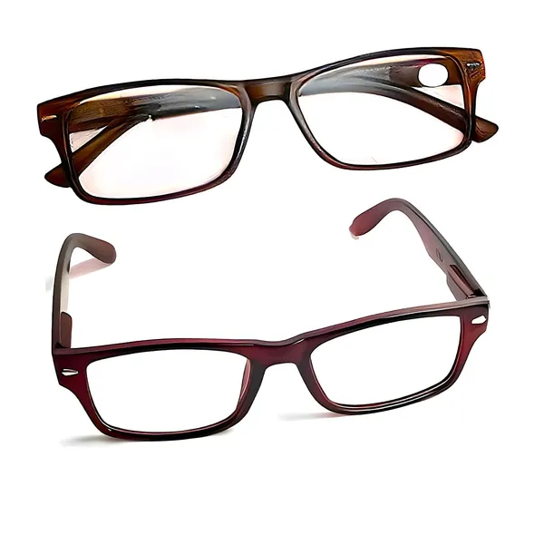 SEE_WORLD_-_Brown_Full_Rim_Frame_With_Spring_Hinges_Reading_Eyeglasses_With_Case,_Lens_Cleaning_Spray,_Cleaning_Cloth_&_Hanging_Dori