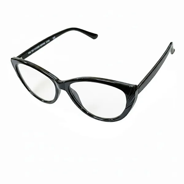SEE_WORLD_-_BLACK_Frame_Cat_Eye_Style_Reading_Eyeglasses_With_Hard_Case,_Lens_Cleaning_Spray,_Cleaning_Cloth_And_Hanging_Dori