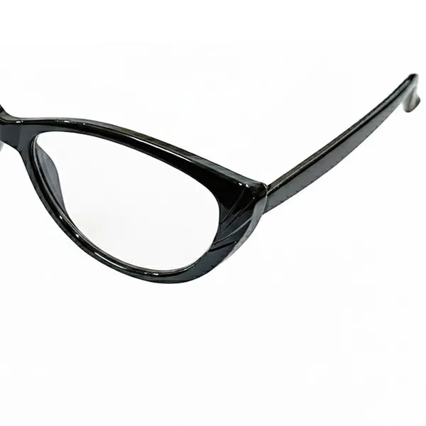 SEE_WORLD_-_BLACK_Frame_Cat_Eye_Style_Reading_Eyeglasses_With_Hard_Case,_Lens_Cleaning_Spray,_Cleaning_Cloth_And_Hanging_Dori