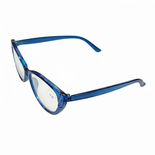 SEE_WORLD_-_BLUE_Frame_Cat_Eye_Reading_Eye_Glasses_Light_Weight_with_Eye_Protection_and_No_Eye_Strain_for_Girls,_Ladies_and_Women_with_Hard_Case_and_Cleaning_Cloth