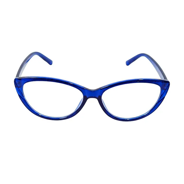 SEE_WORLD_-_BLUE_Frame_Cat_Eye_Style_Reading_Eyeglasses_with_Lens_Cleaning_Spray,_Hard_Case,_Cleaning_Cloth_And_Hanging_Dori