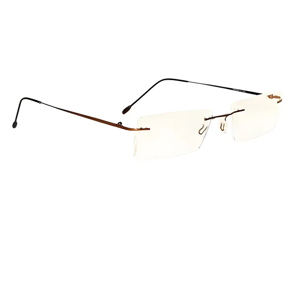 See_World_-_BROWN_Rimless_Thin_Metal_Frame_Reading_Eyeglasses_With_Soft_Cover,_Lens_Cleaning_Spray,_Cleaning_Cloth_&_Hanging_Dori