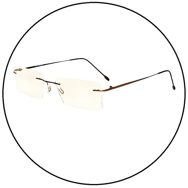 See_World_-_BROWN_Rimless_Thin_Metal_Frame_Reading_Eyeglasses_With_Soft_Cover,_Lens_Cleaning_Spray,_Cleaning_Cloth_&_Hanging_Dori