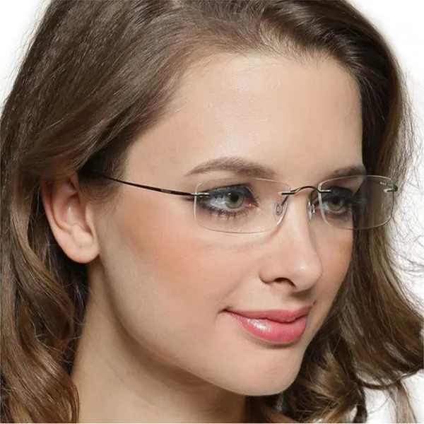 See_World_-_BROWN_Rimless_Thin_Metal_Frame_Reading_Eyeglasses_With_Soft_Cover,_Lens_Cleaning_Spray,_Cleaning_Cloth_&_Hanging_Dori