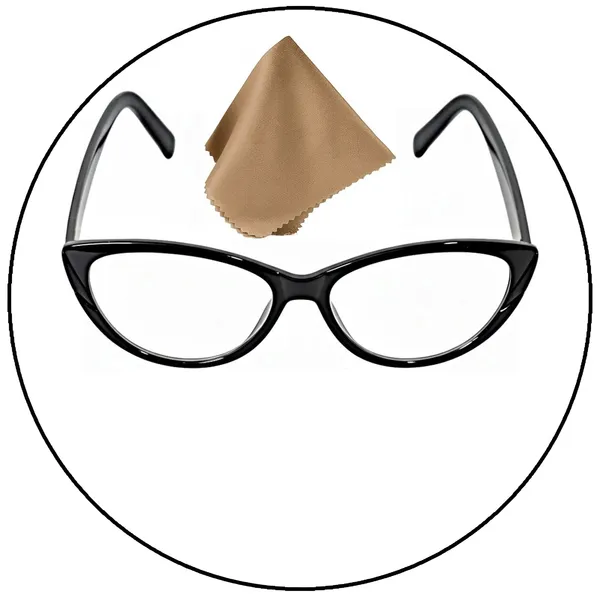 SEE_WORLD_-_BLACK_Frame_Cat_Eye_Style_Reading_Eyeglasses_with_Lens_Cleaner_Brush_Tool,_Hard_Case,_Cleaning_Cloth_And_Hanging_Dori