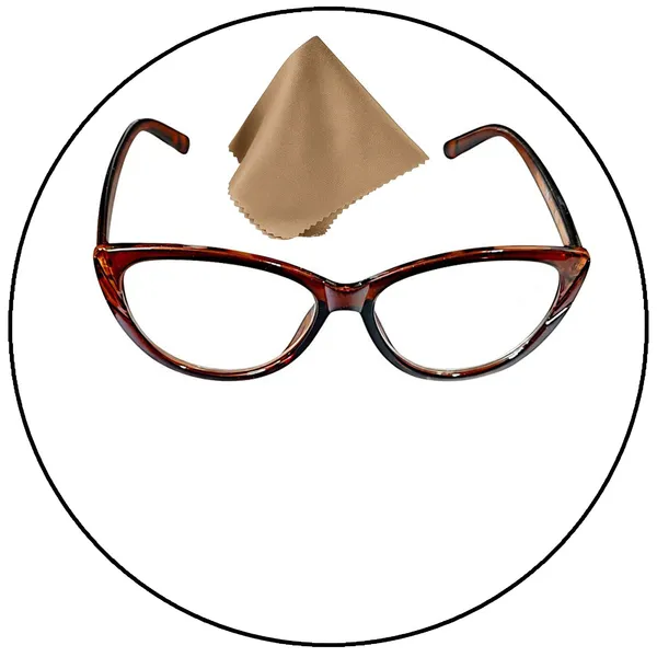 SEE_WORLD_-_BROWN_Frame_Cat_Eye_Style_Reading_Eyeglasses_with_Lens_Cleaner_Brush_Tool,_Hard_Case,_Cleaning_Cloth_And_Hanging_Dori