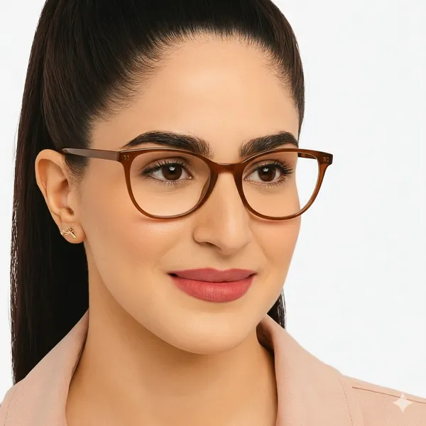 SEE_WORLD_-_BROWN_Frame_Cat_Eye_Style_Reading_Eyeglasses_with_Lens_Cleaner_Brush_Tool,_Hard_Case,_Cleaning_Cloth_And_Hanging_Dori