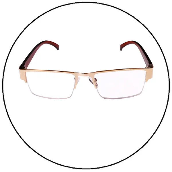 GOLDEN_Half_Rim_Metal_Frame_Reading_Eyeglasses_With_Cover,_Lens_Cleaning_Spray,_Cleaning_Cloth_&_Hanging_Dori