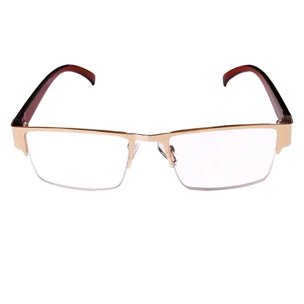 GOLDEN_Half_Rim_Metal_Frame_Reading_Eyeglasses_with_Hard_Case,_Lens_Cleaner_Brush_Tool,_Cleaning_Cloth_and_Hanging_Dori