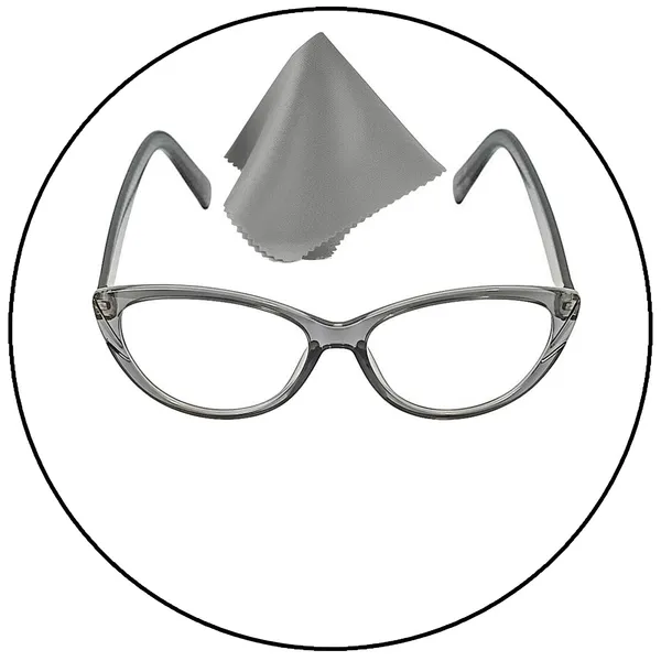 SEE_WORLD_-_GREY_Frame_Cat_Eye_Reading_Eye_Glasses_Light_Weight_with_Eye_Protection_and_No_Eye_Strain_for_Girls,_Ladies_and_Women_with_Hard_Case_and_Cleaning_Cloth
