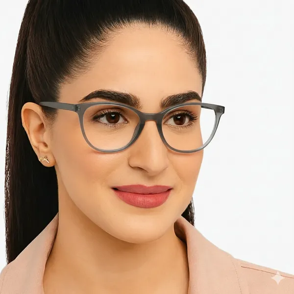 SEE_WORLD_-_GREY_Frame_Cat_Eye_Style_Reading_Eyeglasses_with_Lens_Cleaning_Spray,_Hard_Case,_Cleaning_Cloth_And_Hanging_Dori