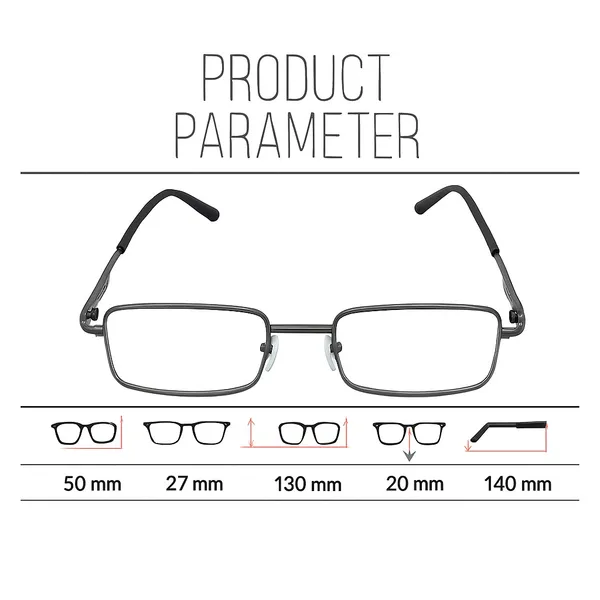 See_World_-_GREY_Metallic_Full_Rim_Frame_With_Spring_Hinges_Reading_Eye_Glasses_With_Hard_Case_and_Cleaning_Cloth