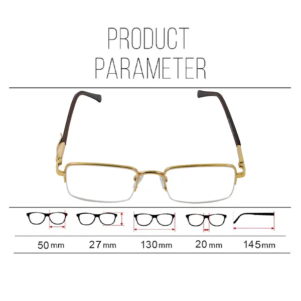 See_World_-_GOLDEN_Half_Rim_Metal_Frame_With_Pen_Clip_Spring_Hinges_Reading_Eye_Glasses_With_Eye_Protection,_Soft_Cover,_Cleaning_Spray,_Cleaning_Cloth_&_Dori