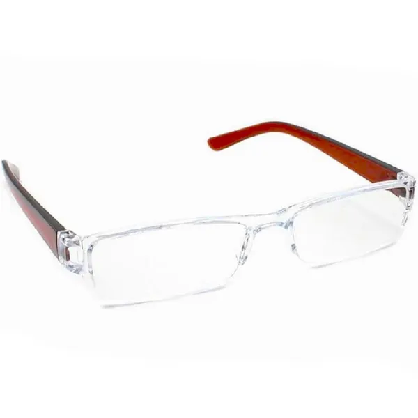 See_World_-_BROWN_Half_Rim_Transparent_Frame,_Reading_Eyeglasses_Eyewear_With_Transparent_Case_And_Cleaning_Cloth
