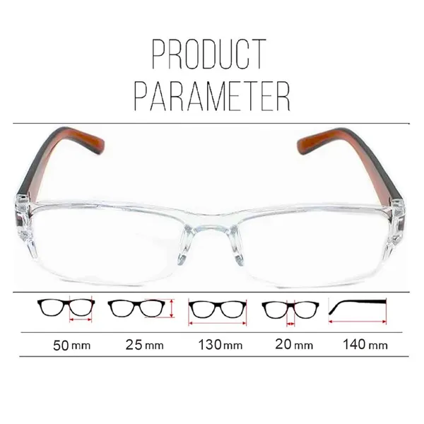 See_World_-_BROWN_Half_Rim_Transparent_Frame,_Reading_Eyeglasses_Eyewear_With_Transparent_Case_And_Cleaning_Cloth