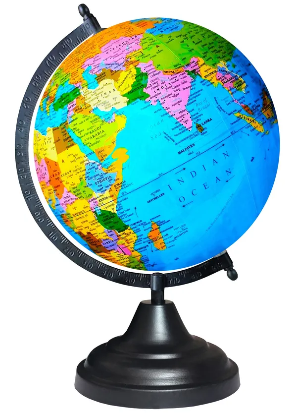 SEE_WORLD_-_Black_Globe,_52_Countries_Trump_Cards,_India_and_World_Map_Charts_|_12_Inch_Height,_8_Inch_Diameter_(Medium_Size)|_Metallic_Decorative,_Multicolor_Map,_Blue_Ocean,_Showpiece_For_Kids_School_College_Home_Offices