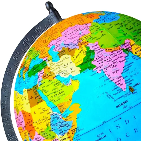 SEE_WORLD_-_Black_Globe,_52_Countries_Trump_Cards,_India_and_World_Map_Charts_|_12_Inch_Height,_8_Inch_Diameter_(Medium_Size)|_Metallic_Decorative,_Multicolor_Map,_Blue_Ocean,_Showpiece_For_Kids_School_College_Home_Offices