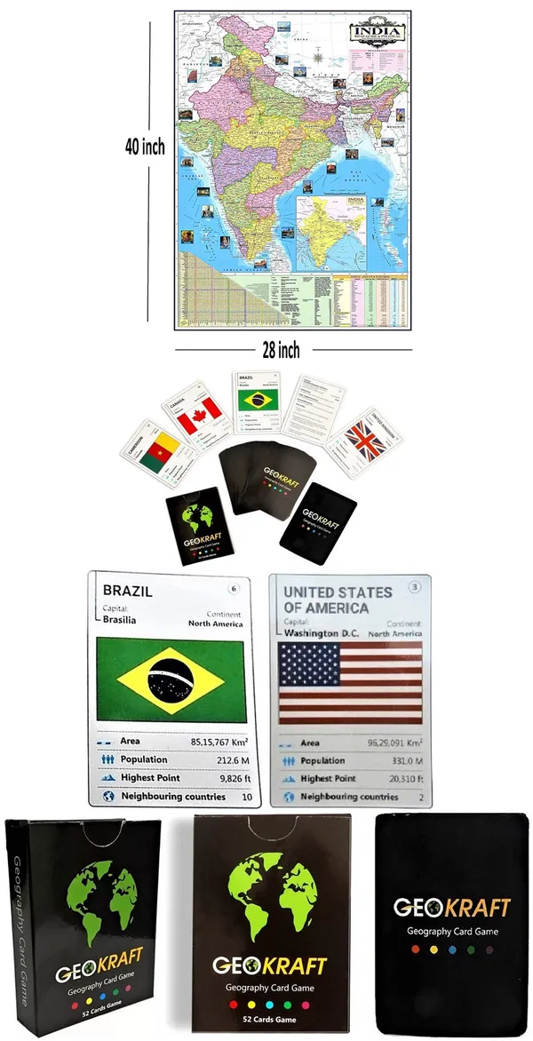 SEE_WORLD_-_Black_Globe,_52_Countries_Trump_Cards_and_India_Map_Chart_|_12_Inch_Height,_8_Inch_Diameter_(Medium_Size)|_Metallic_Decorative,_Multicolor_Map,_Blue_Ocean,_Showpiece_For_Kids_School_College_Home_Offices
