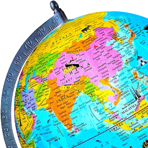 SEE_WORLD_-_Black_Globe_|_12_Inch_Height,_8_Inch_Diameter_(Medium_Size)|_Metallic_Decorative,_Multicolor_Monuments_Map,_Blue_Ocean,_Showpiece_For_Kids_School_College_Home_Offices