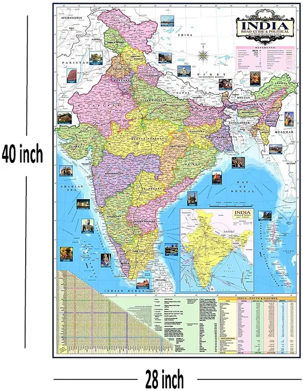 SEE_WORLD_-_Black_Globe_and_India_Map_Chart_|_8_Inch_Height,_5_Inch_Diameter_(Small_Size)|_Metallic_Decorative,_Multicolor_Monuments_Map,_Blue_Ocean,_Showpiece_For_Kids_School_College_Home_Offices