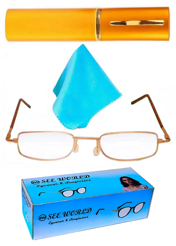 See_World_-_GOLDEN_Full_Rim_Metal_Frame_Pen_Type_Metal_Case_Compact_Reading_Eye_Glasses_Light_Weight_with_Eye_Protection_and_No_Eye_Strain_for_Men_Women_with_Micro_Fiber_Cleaning_Cloth
