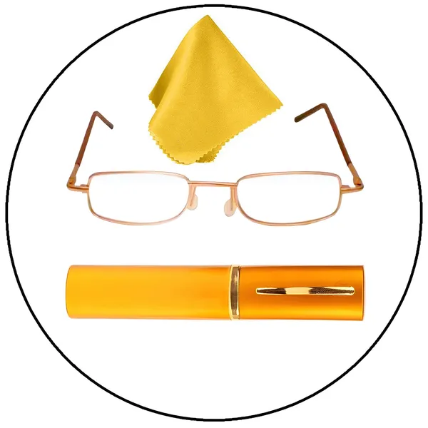 See_World_-_GOLDEN_Full_Rim_Metal_Frame_Pen_Type_Metal_Case_Compact_Reading_Eye_Glasses_Light_Weight_with_Eye_Protection_and_No_Eye_Strain_for_Men_Women_with_Micro_Fiber_Cleaning_Cloth