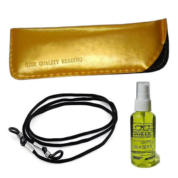 See_World_-_GOLDEN_Rimless_Thin_Metal_Frame_Reading_Eyeglasses_With_Soft_Cover,_Lens_Cleaning_Spray,_Cleaning_Cloth_&_Hanging_Dori