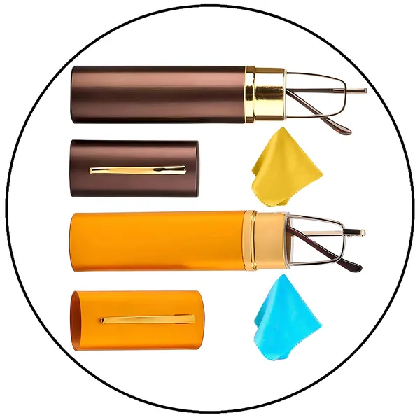 See_World_-_Golden_and_Brown_(Combo)_Full_Rim_Metal_Frames_With_Pen_Type_Metal_Cases_Reading_Eye_Glasses_With_Cleaning_Cloth_(Pack_Of_2)