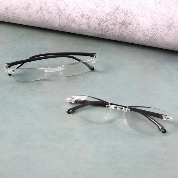 SEE_WORLD_-_BLACK_Blue-Cut_Rimless_Frame_Reading_Eye_Glasses_with_Lens_Cleaner_Brush_Tool,_Hard_Case,_Cleaning_Cloth_and_Hanging_Dori