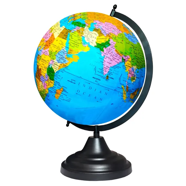 SEE_WORLD_-_Black_Globe_|_12_Inch_Height,_8_Inch_Diameter_(Medium_Size)|_Metallic_Decorative,_Multicolor,_Blue_Ocean,_Showpiece_For_Kids_School_College_Home_Offices