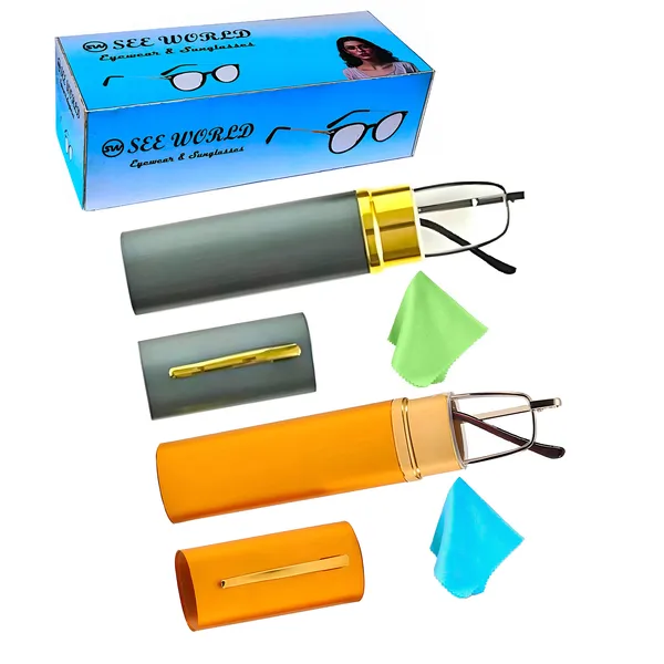 See_World_-_Golden_and_Grey_(Combo)_Full_Rim_Metal_Frames_With_Pen_Type_Metal_Cases_Reading_Eye_Glasses_With_Cleaning_Cloth_(Pack_Of_2)