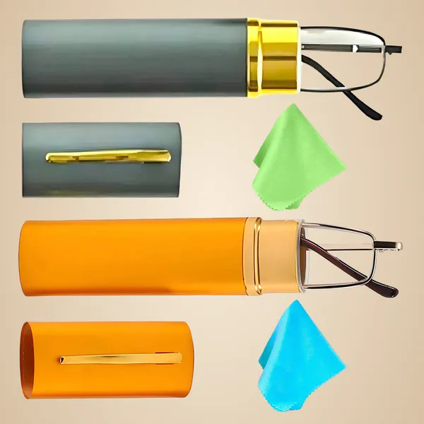 See_World_-_Golden_and_Grey_(Combo)_Full_Rim_Metal_Frames_With_Pen_Type_Metal_Cases_Reading_Eye_Glasses_With_Cleaning_Cloth_(Pack_Of_2)