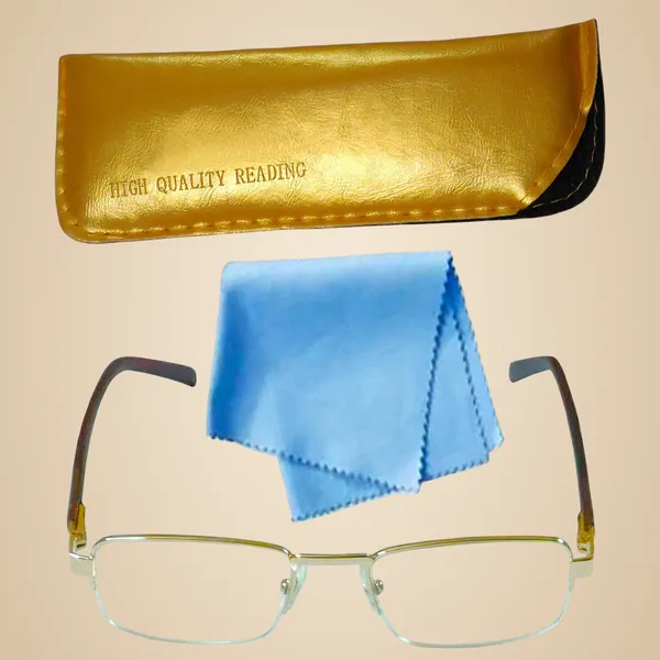See_World_-_GOLDEN_Half_Rim_Metal_Frame_Reading_Eyeglasses_With_Spring_Hinges,_Soft_Cover_And_Cleaning_Cloth