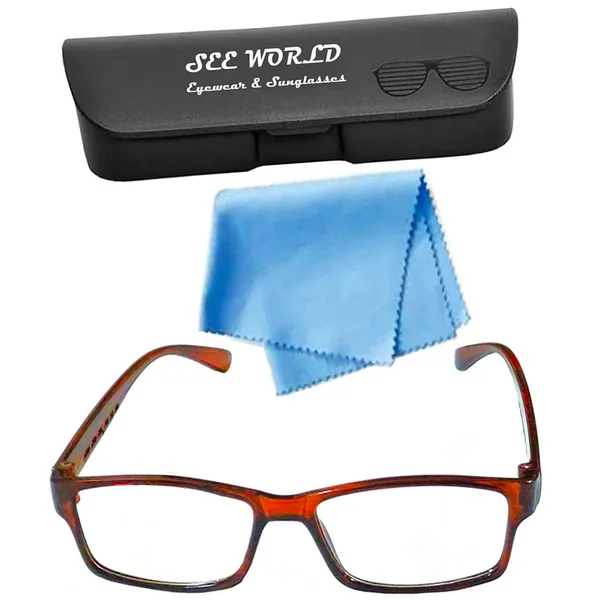Brown_Full_Rim_Frame_Reading_Eye_Glasses_With_Hard_Case_&_Cleaning_Cloth