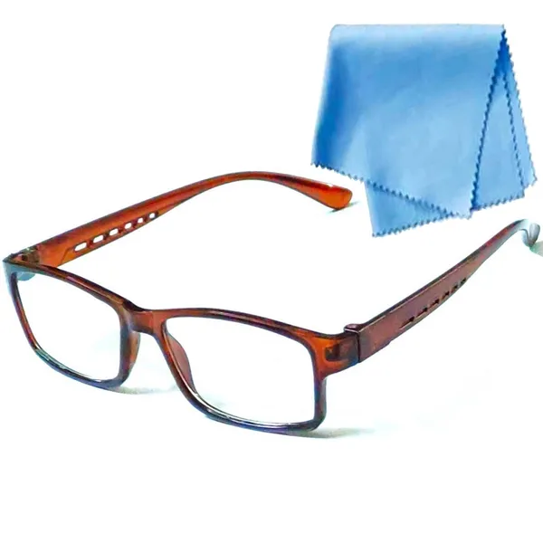 Brown_Full_Rim_Frame_Reading_Eye_Glasses_With_Hard_Case_&_Cleaning_Cloth